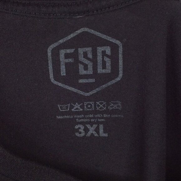 FSG Freedom Street Garage T-Shirt Mens 3XL Dodge Challenger Hellcat Racing Black - Picture 3 of 3